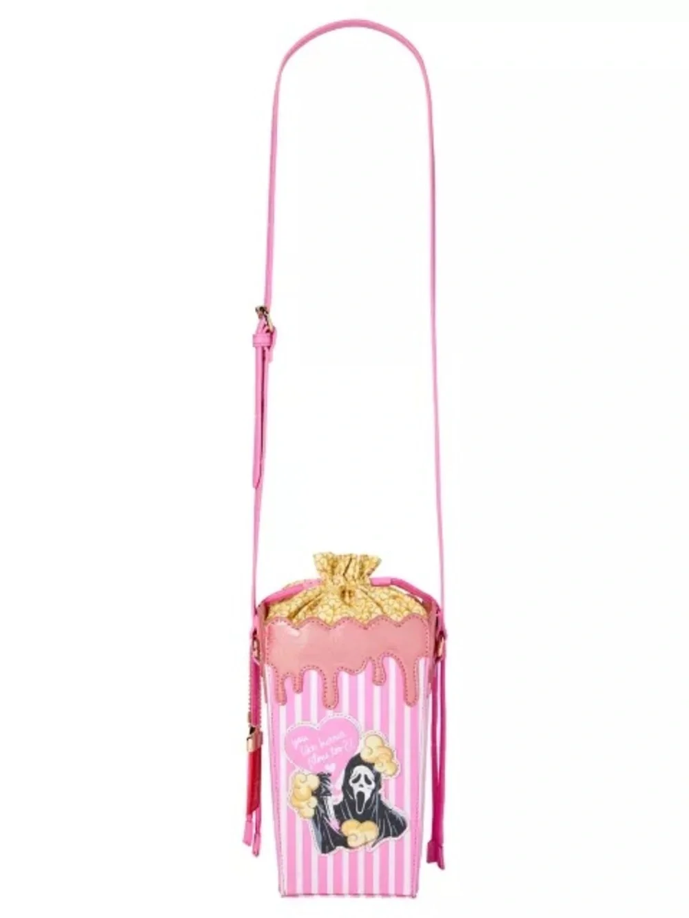 Scream Ghost Face Pink Popcorn Bucket Bag Purse BioWorld Licensed Horror NWT